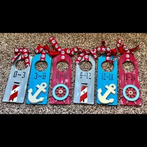 Baby Closet Hanger Dividers/ Nautical Theme Baby